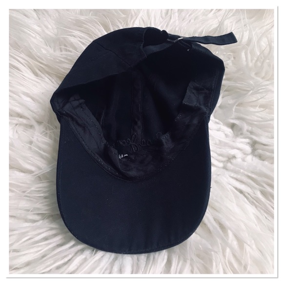 Pepe Jeans London Cap Hat Black White Embroidered Front Adjustable Back One Size - Picture 7 of 7